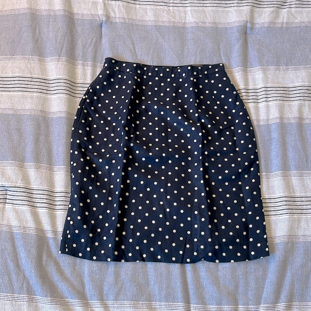 Vintage Michel Rene Linen Pencil Skirt with pockets